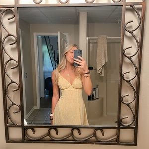 Yellow floral sundress